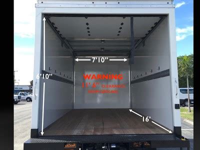 16 box truck height